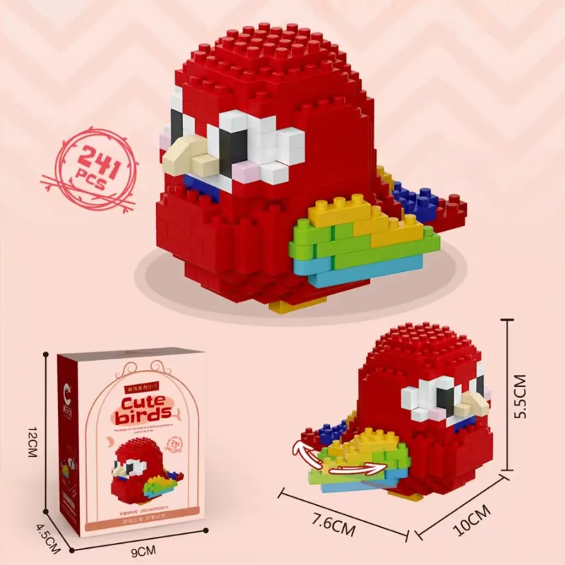 Cute Bird Series Miniature Building Blocks Parrot... From Ddmyhome ...