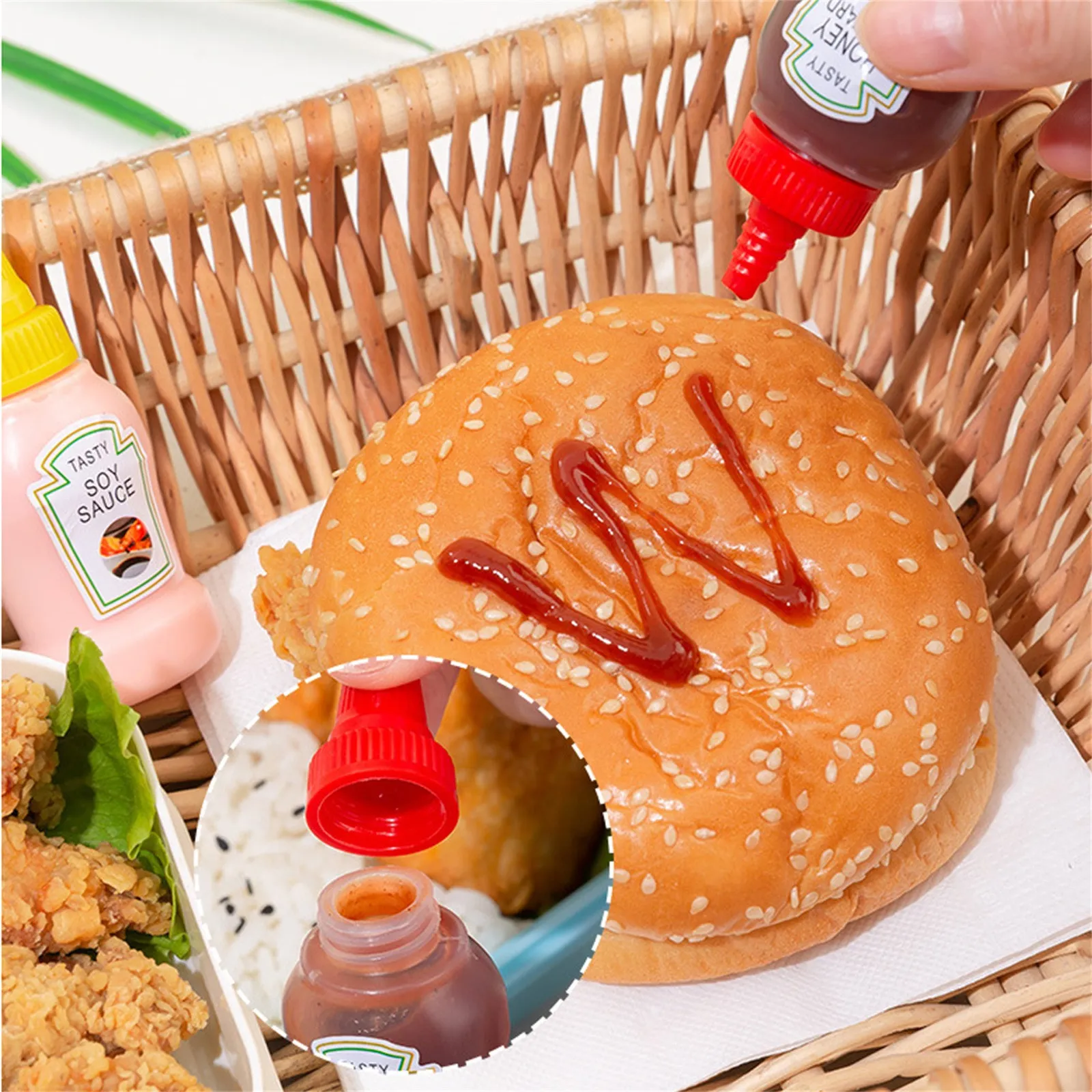 Mini Botella De Ketchup De 25ML, Contenedor De Sal... - Grandado