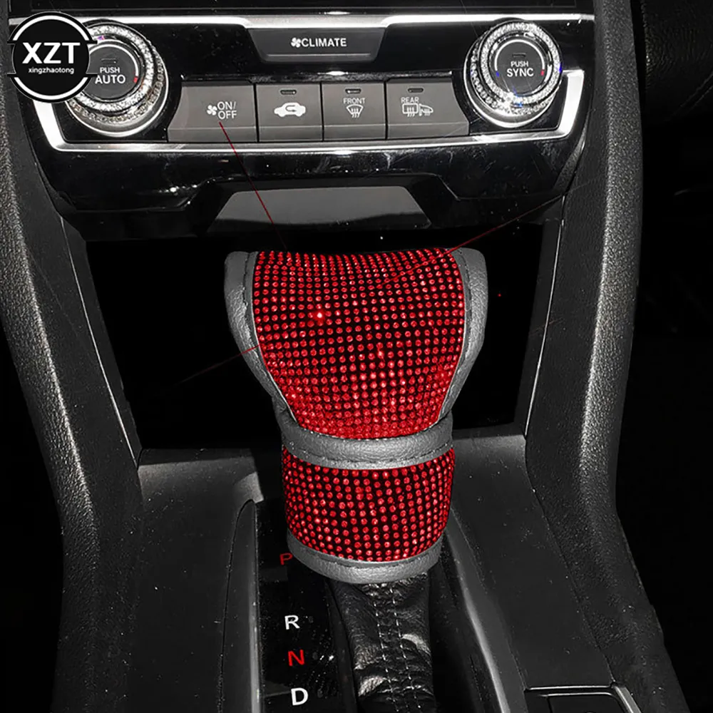 Universal Crystal Rhinestone Leather Autozone Shift Knob Cover Bling Blending Car Accessory For Women From Ddmylucky 9.84 DHgate.Com