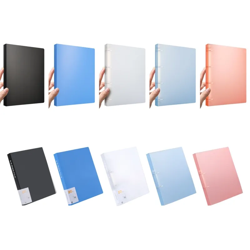 2-Ring Binder A4 Thickened Office Binder Folder Documents Ring Binder Folder