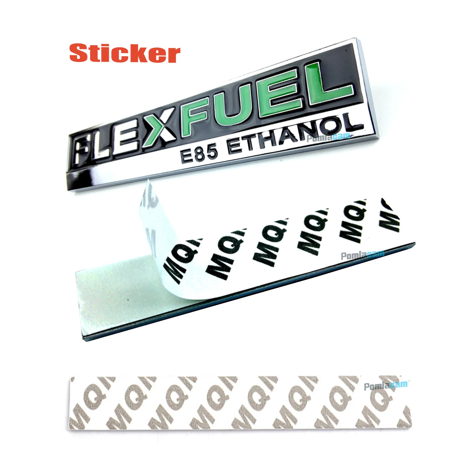 3D Car Sticker FLEX FUEL E85 ETHANOL Car Sticker Personalized Metal ...