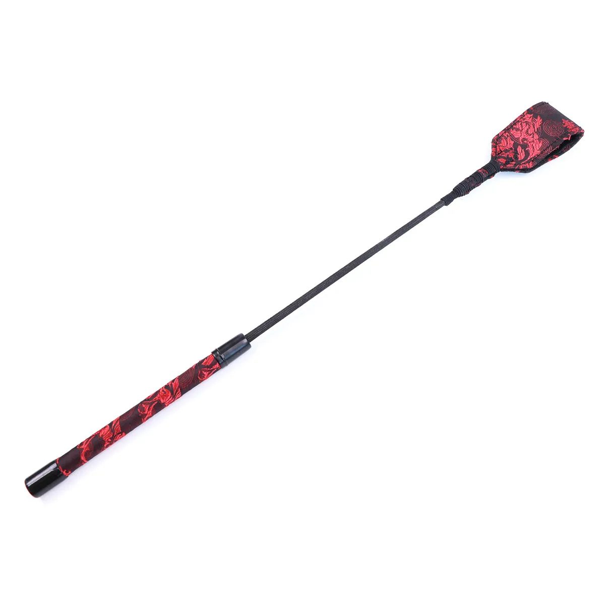 thumbnail interactive-video image 1 of Horse Whips For Training 18.8 Inch Horse Riding Crop - PU Leather Whip With Red Heart Head & Gold Beads Pu Leather Whip Equestrian Training Silicone Heart 1 of 12