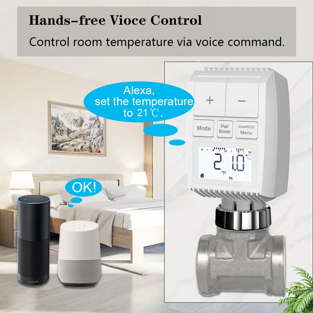 Remote Trv Smart ZigBee smart radiator thermostat with TRV...