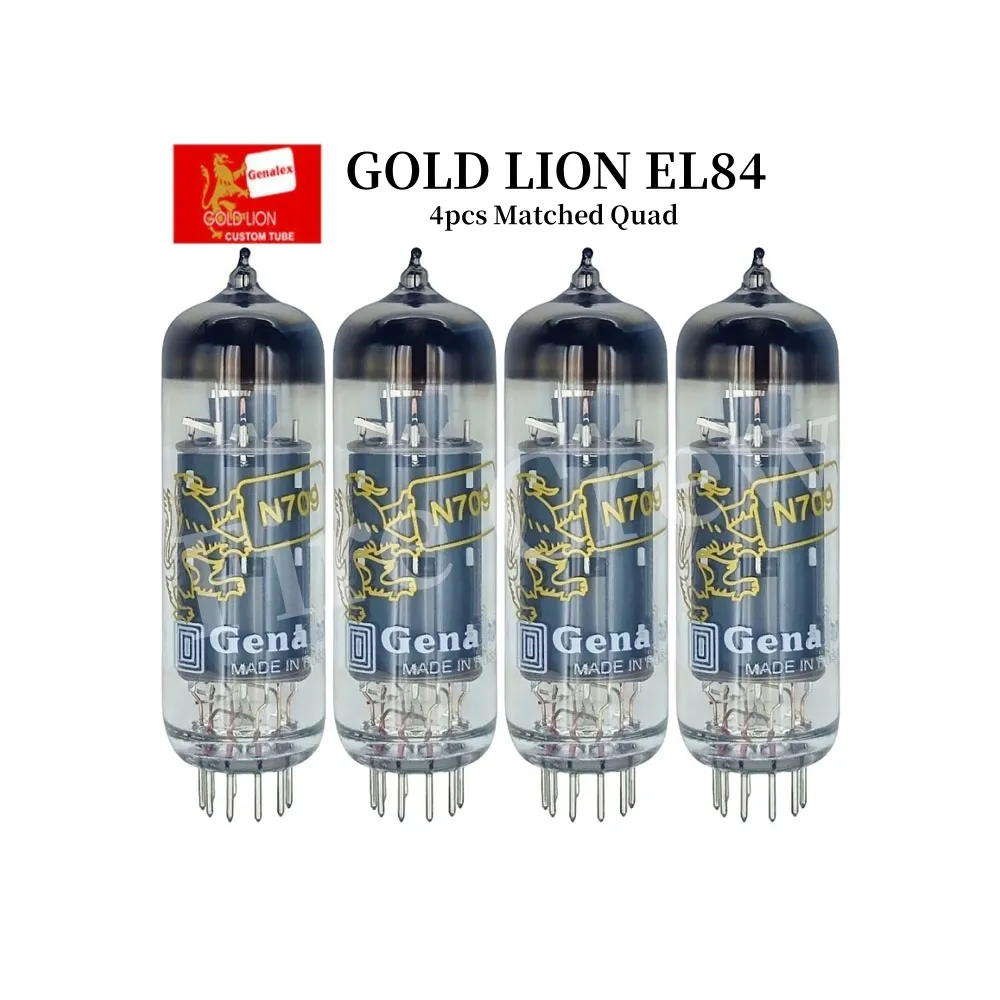 GENALEX GOLD LION EL84 マッチド クオッド 4本 真空管 GENALEX GOLD