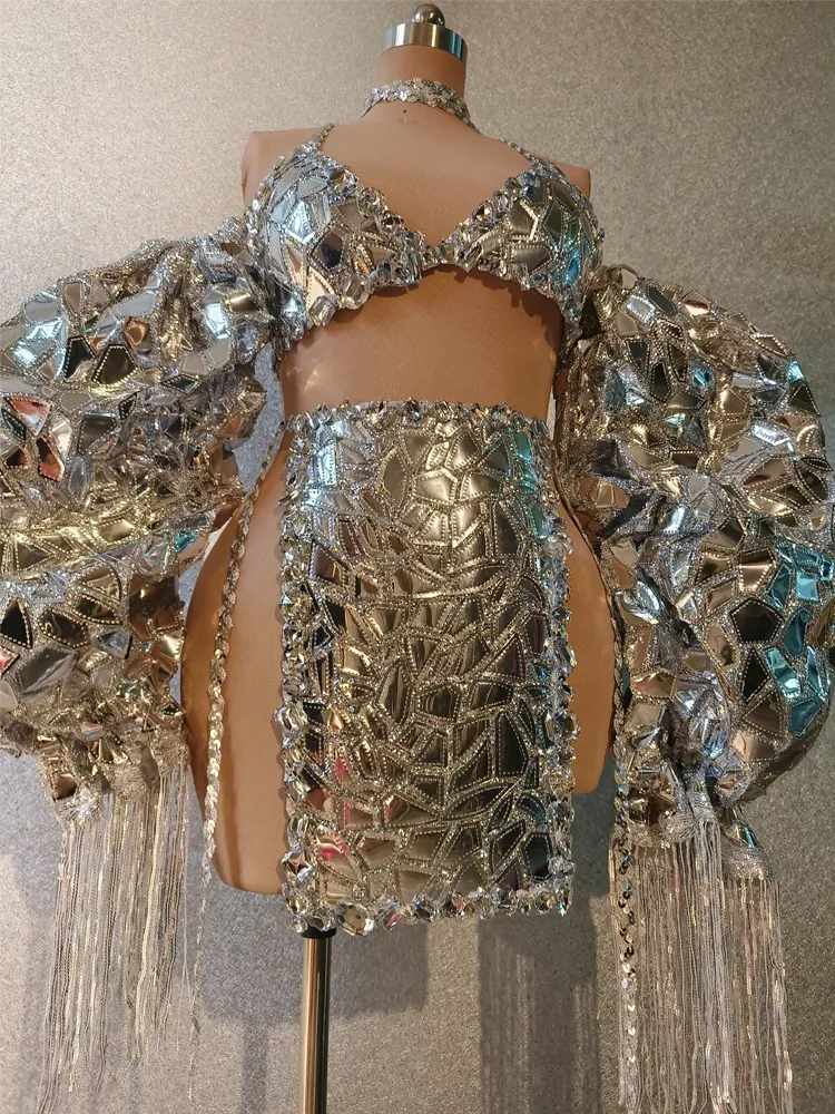 Glitter Bodysuit: Silver Laser Party Costume | Bubble... From  Uledemode_official, $61.71 | DHgate.Com