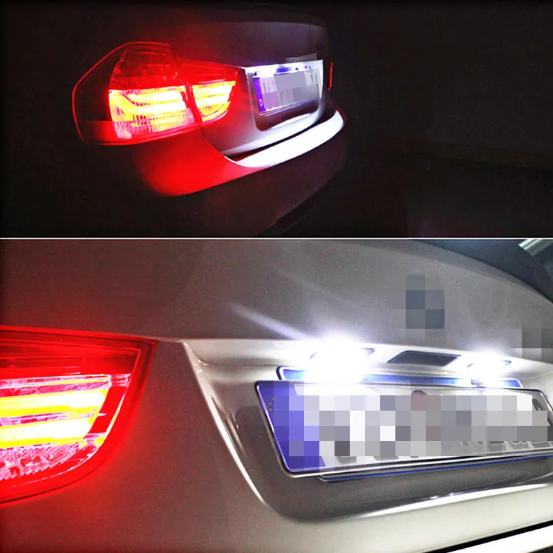 2pcs Error Free 18 LED Car Number License Plate Light Lamp For Audi A4 A3 A6 C6