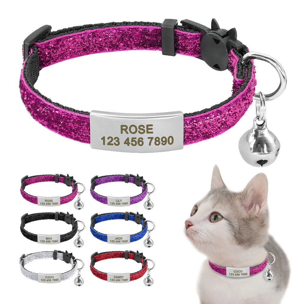 Personalized Quick Release Trackable Cat Collar With ID Tag Necklace And Bell Ideal Gift For Small Dogs And Cats From Dh805830 13.06 DHgate.Com