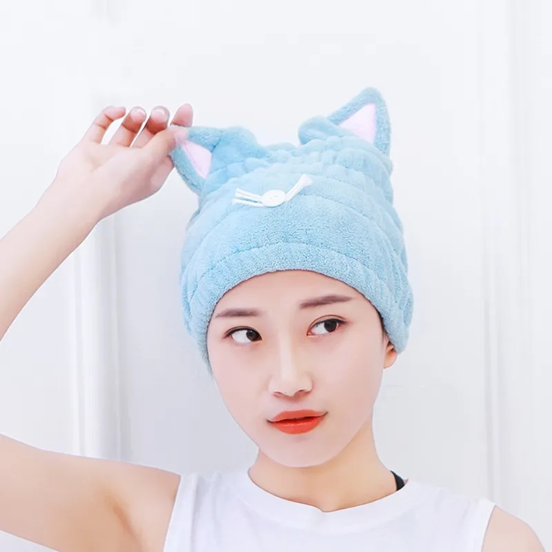 Microfiber hair drying cap hotsell