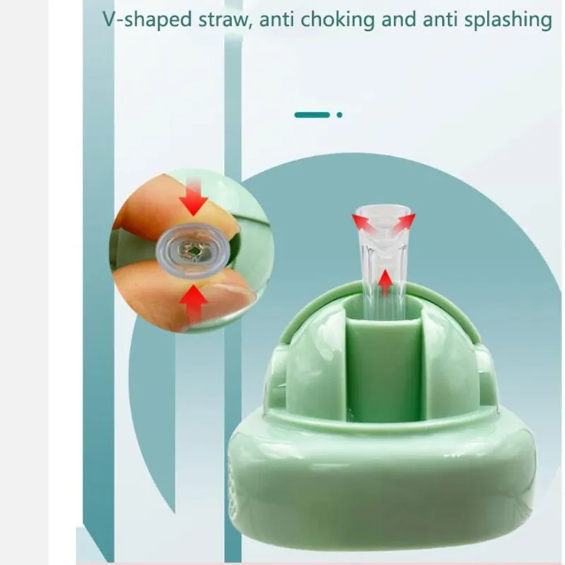 Baby Bottle Straw Cup Lid with Anti-Chock Straw for Hegen Wide Mouth ...