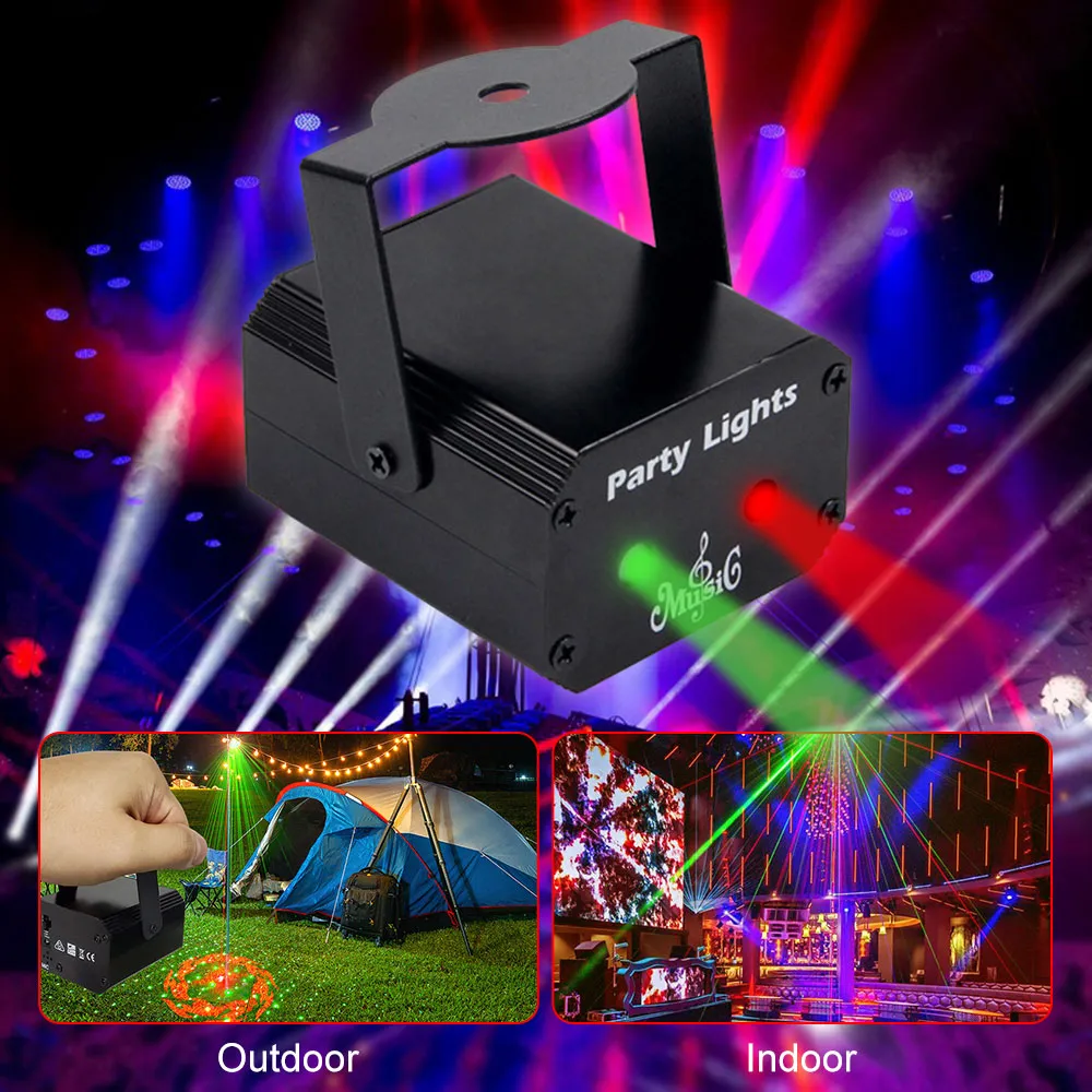 Remote Control Party Sound Activated Party Lights With Remote Control Party DJ Disco Lights ...