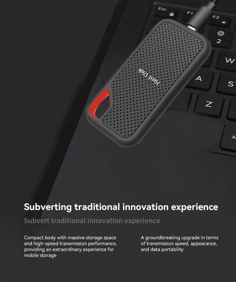 Mobile Hard Disk SSD E60 256TB 1TB 2TB 16TB HDD High Speed External Hard Disk For Desktop/PC/PS5 Game Storage Devices Disco Duro