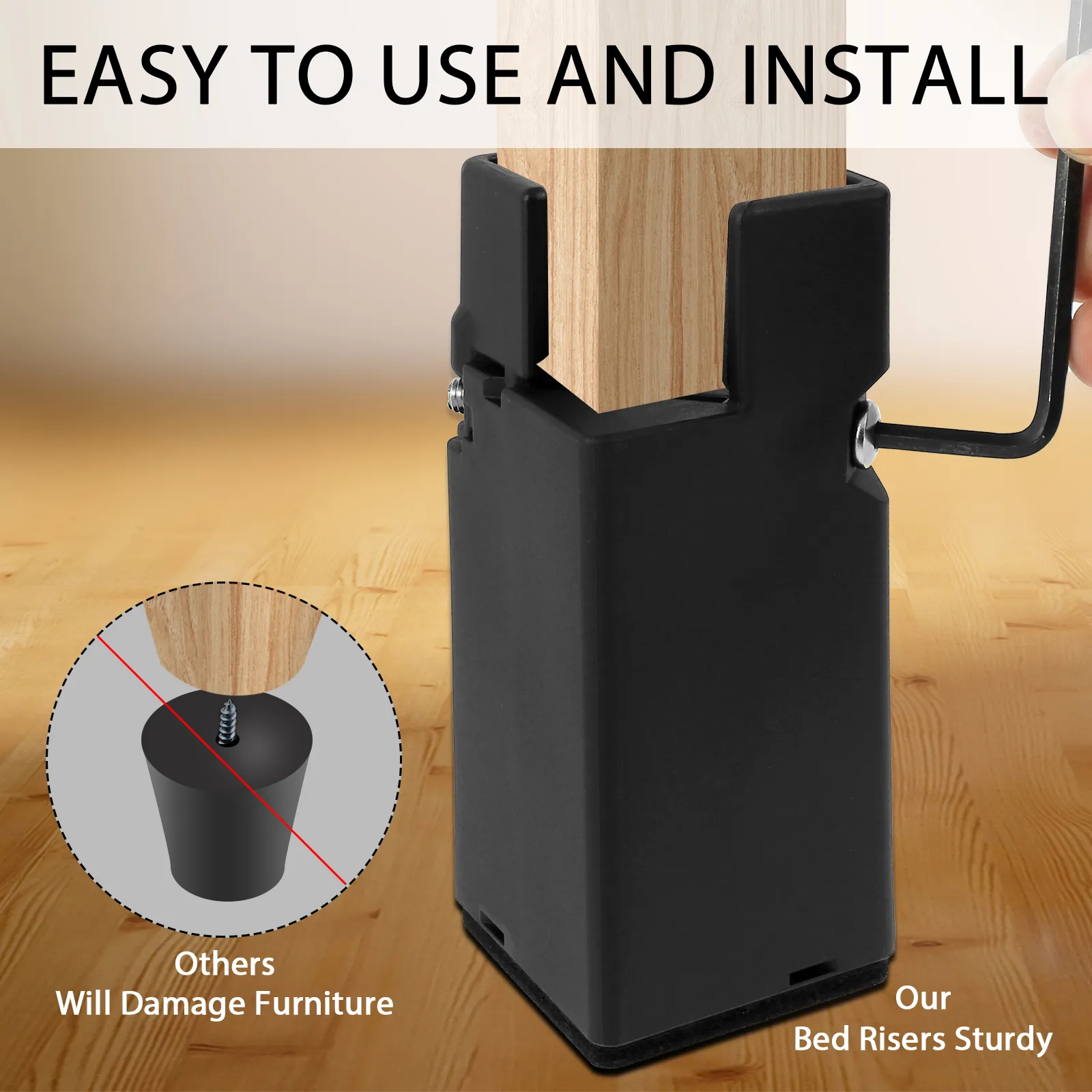thumbnail image 2 of Furniture Levelers Heavy Duty Furniture Leveling Feet Adjustable Leg Levelers For Cabinets Tables Chairs Raiser I3086218268 2 of 11