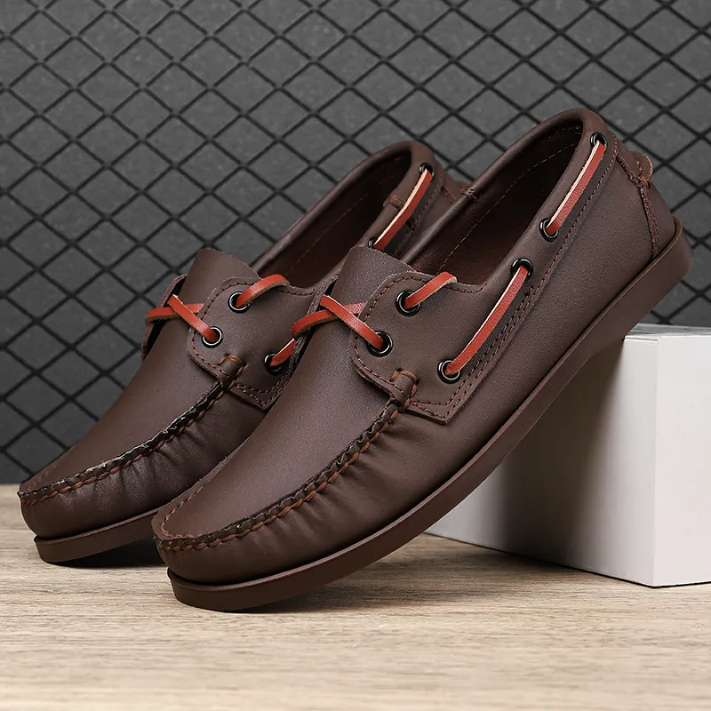 Bulk Luxury Brand Mens Casual Driving Loafers Breathable Lace Up Walking Loafers For Outdoor Business And Summer Lightweight Mocassins From Dh1100215931 46 DHgate.Com