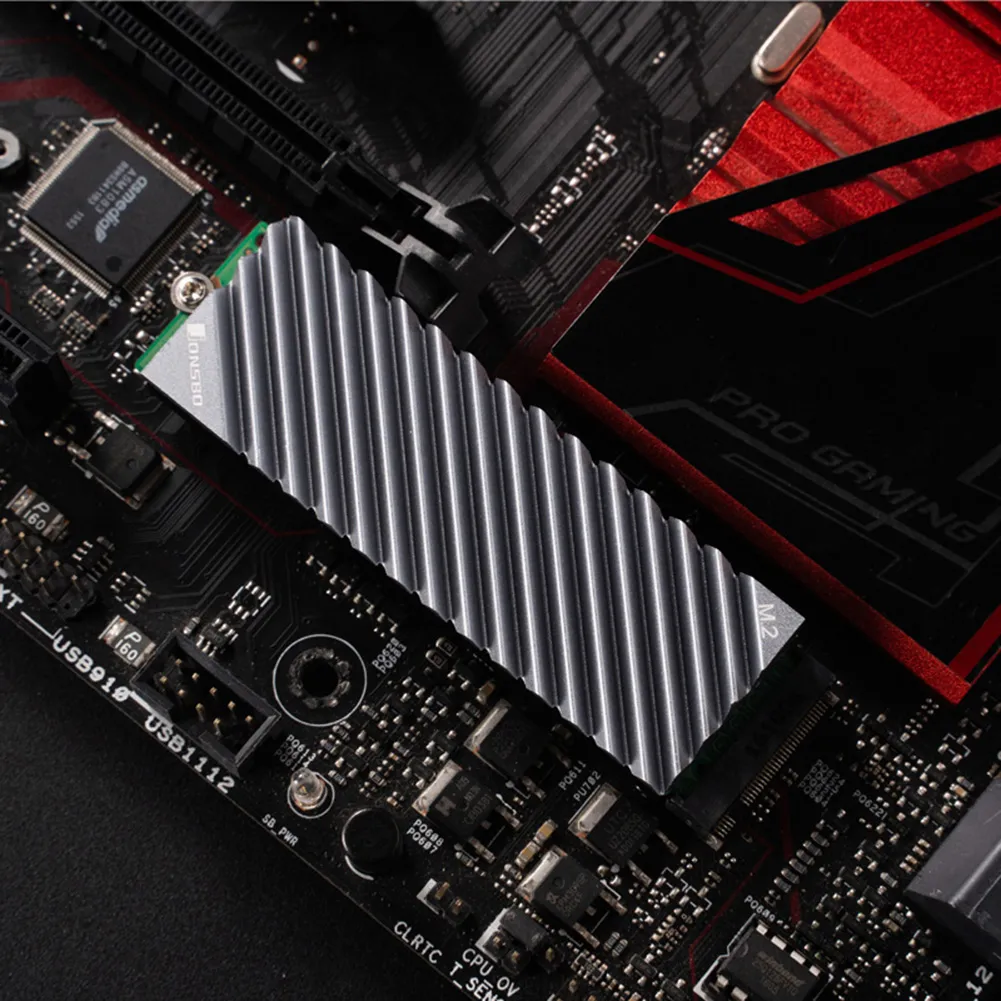 Jonsbo M.2 SSD NVMe Heat Sink M2 2280 Solid State Hard Disk Aluminum Heatsink with Thermal Pad Desktop PC Thermal Gasket