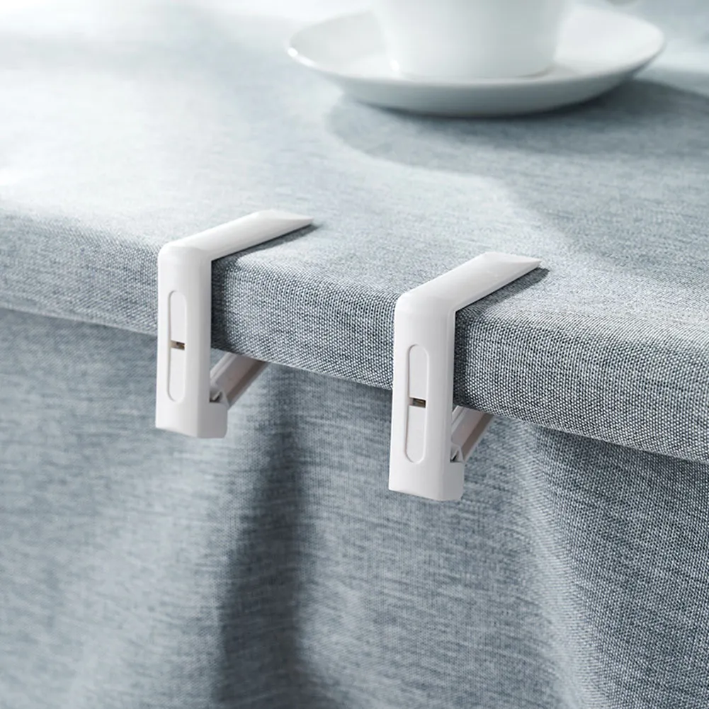 White Plastic Tablecloth Clips, Pack Of 4 - Keep Your Tablecloth In Place Outdoors