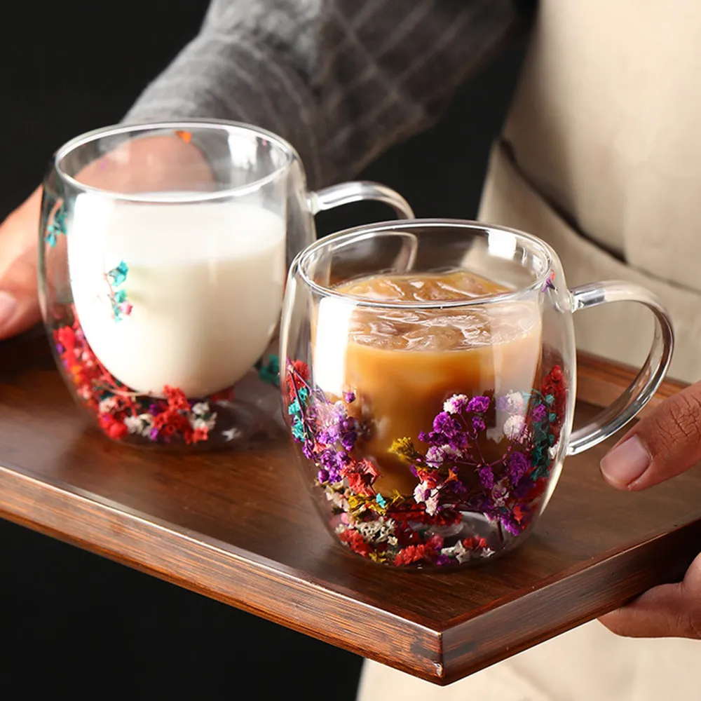 Double Wall Borosilicate Glass Cups with Handles 350ml Transparent Tea  Coffee Glass from Dhgate Bath Hangers - price 64.25