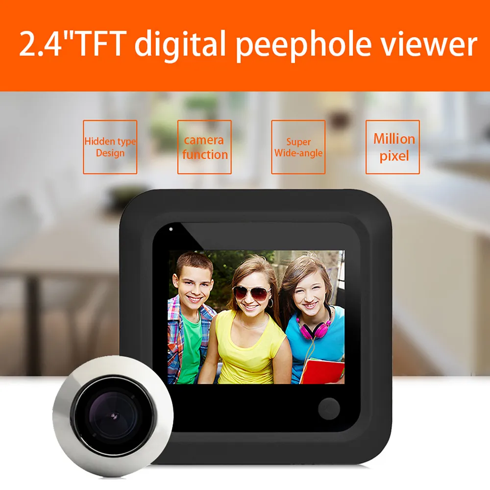 Save Big on Bulk Peephole Video Doorbell Smart Video Doorbell: Inch HD  Peephole Viewer With 145 Degree Wide Angle, Home Security Camera Monitor