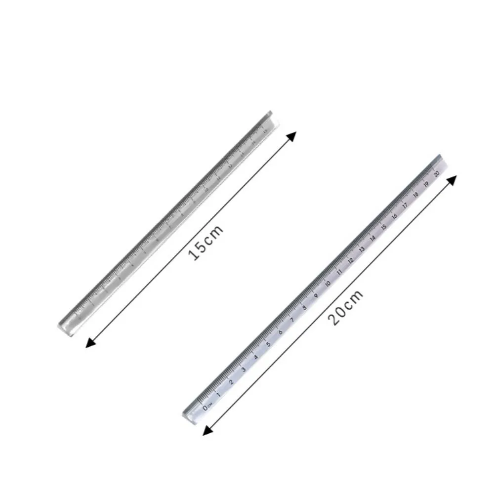Transparent Ruler Set Creative Transparent Acrylic Ruler Set 15cm & 20cm... From Ddmywonder ...