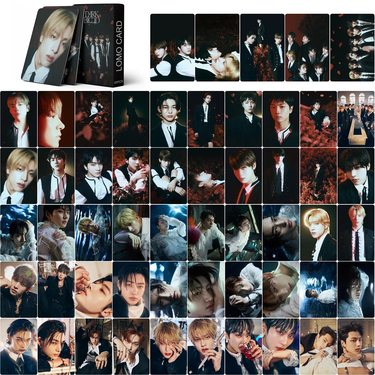 Kpop Lomo Cards Set DARK BLOOD Album Photocards with Binder and Keychain  from Dhgate Other Office & School Supplies - price 11.73