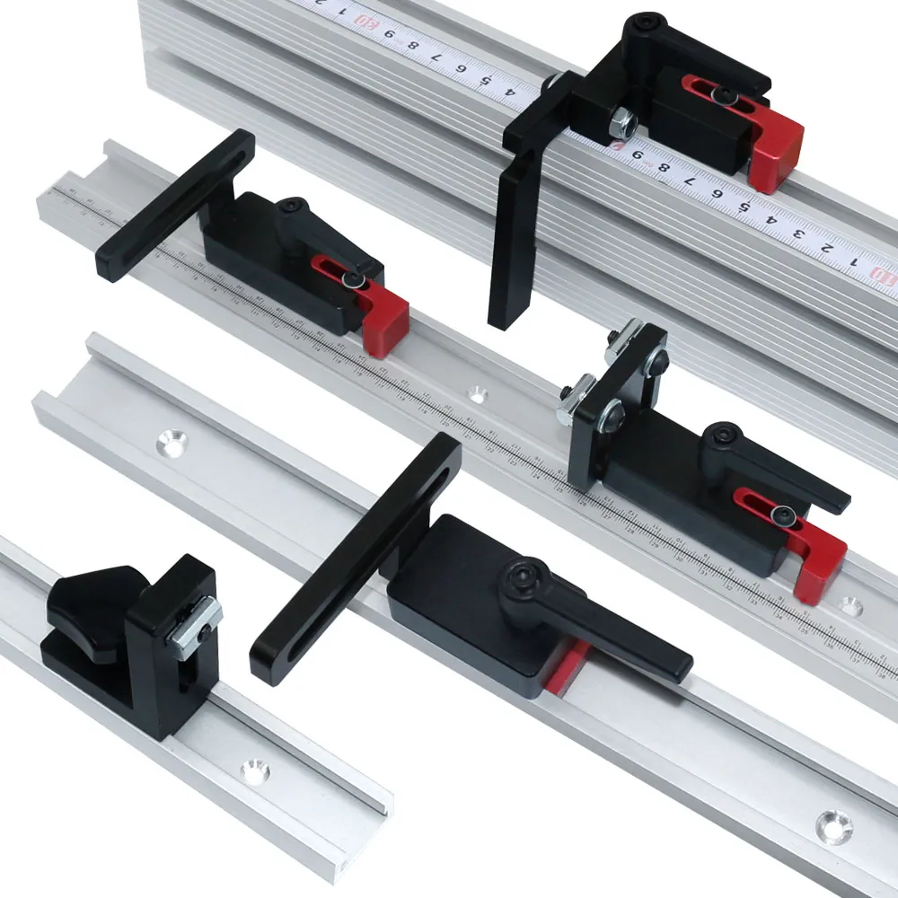 Miter Track Stop Block T Track Limiter Adjustable Folding Stops Miter Gauge
