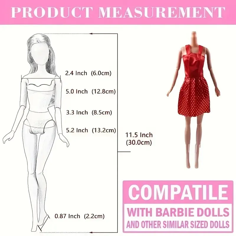 Measurements Barbie Size Cm Barbie Doll Accessories Chic