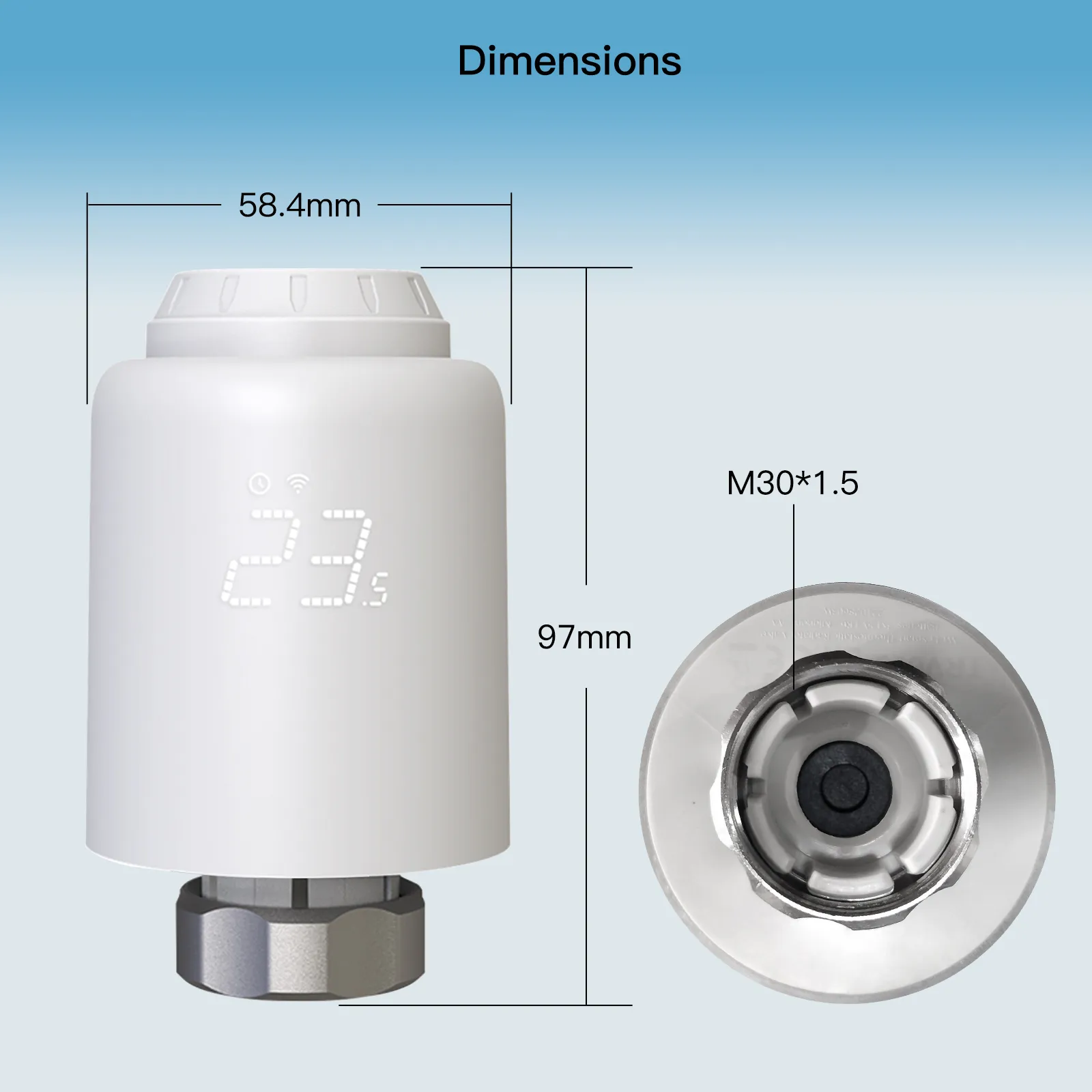 Touch Screen Radiator Control Panel Smart WiFi radiator valves and thermostats with...