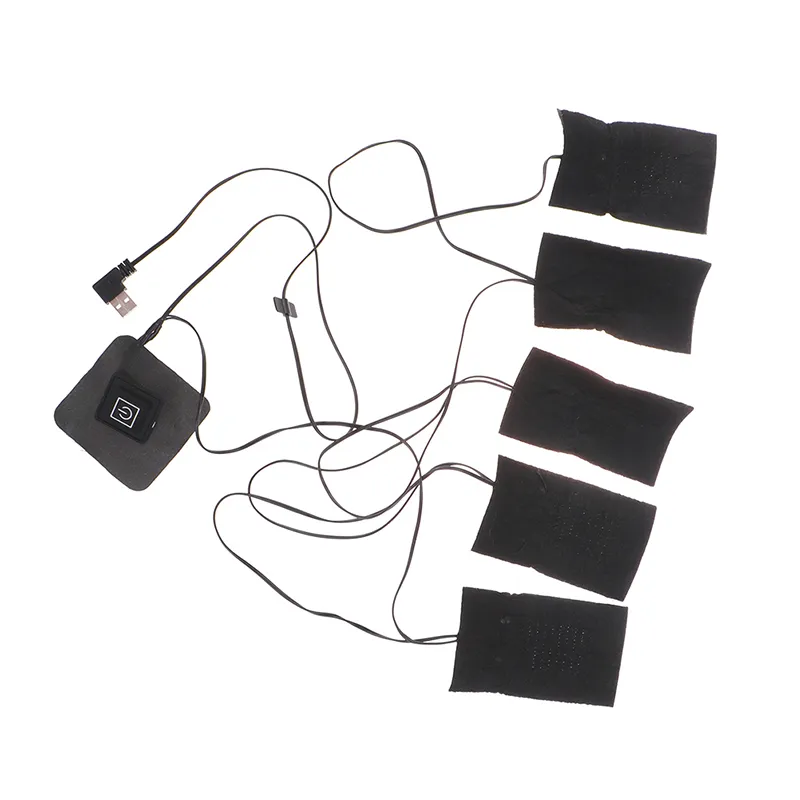 DIY USB Electric Heated Jacket Heating Pad Set with 5 Sheets for Winter ...