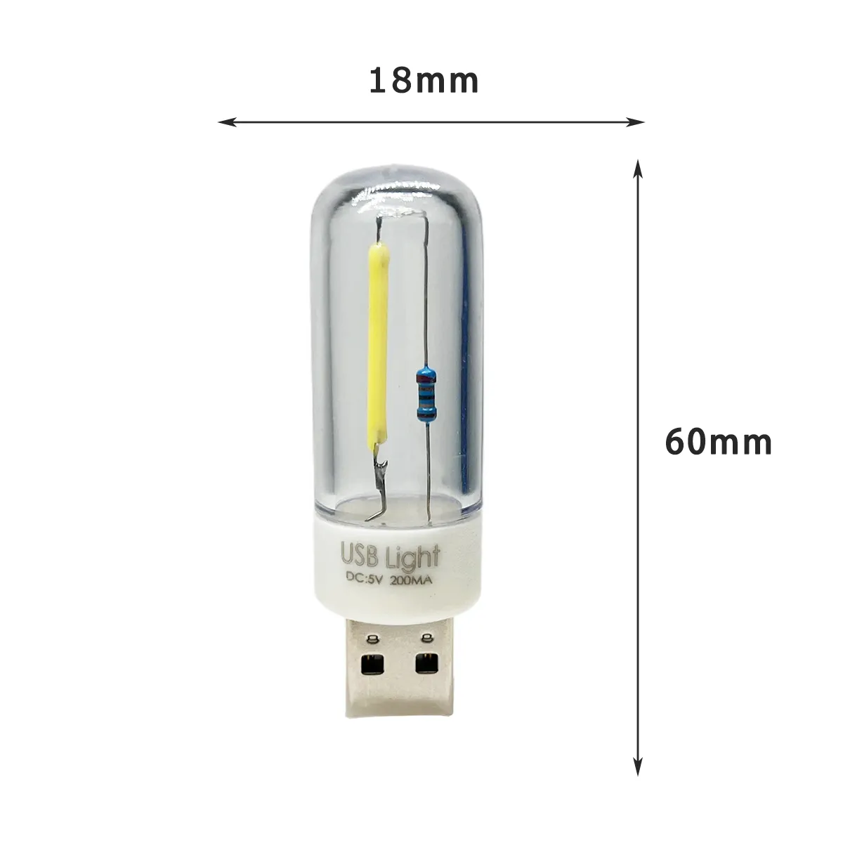 Mini LED Bulb USB Light Bulbs: Portable COB Filament... From Ddmyday ...
