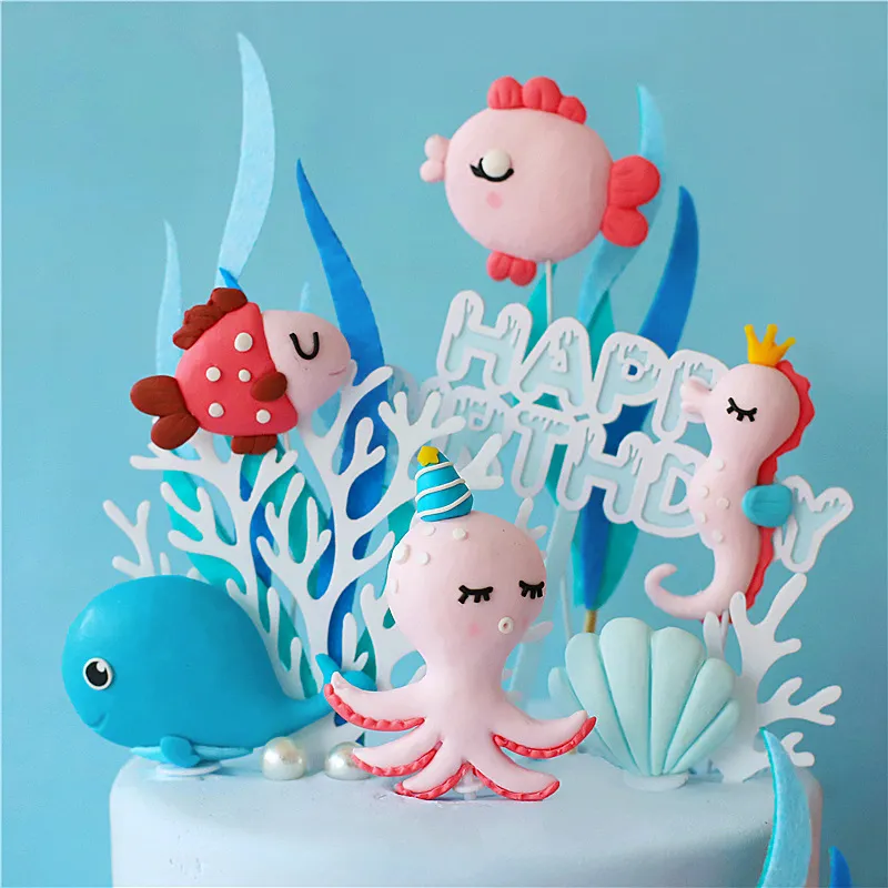 thumbnail image 2 of 72Pcs Edible Mermaid Cupcake Toppers Wafer Paper Mermaid 2 of 12