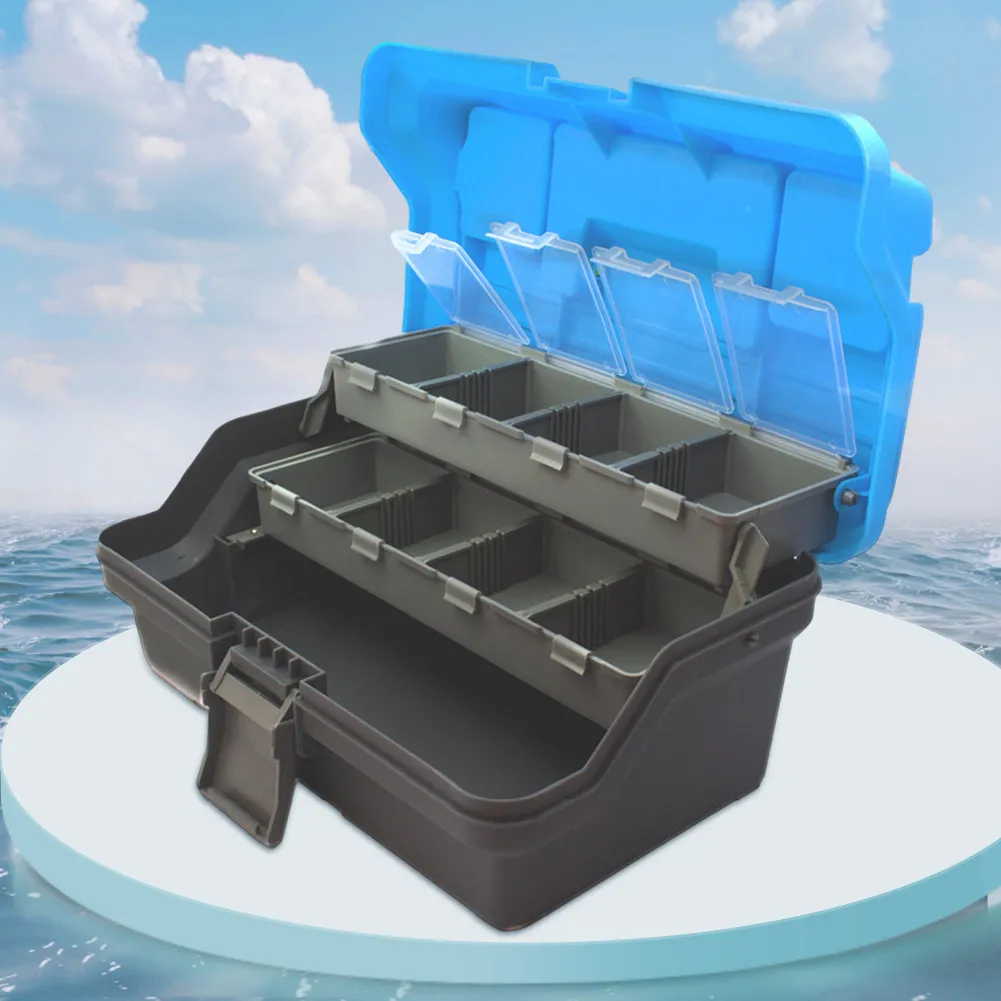 3-Layer Folding Fishing Tackle Box with Handle for Fishing Hook and Lure  Storage from Dhgate Fly Fishing Rods - price 28.6