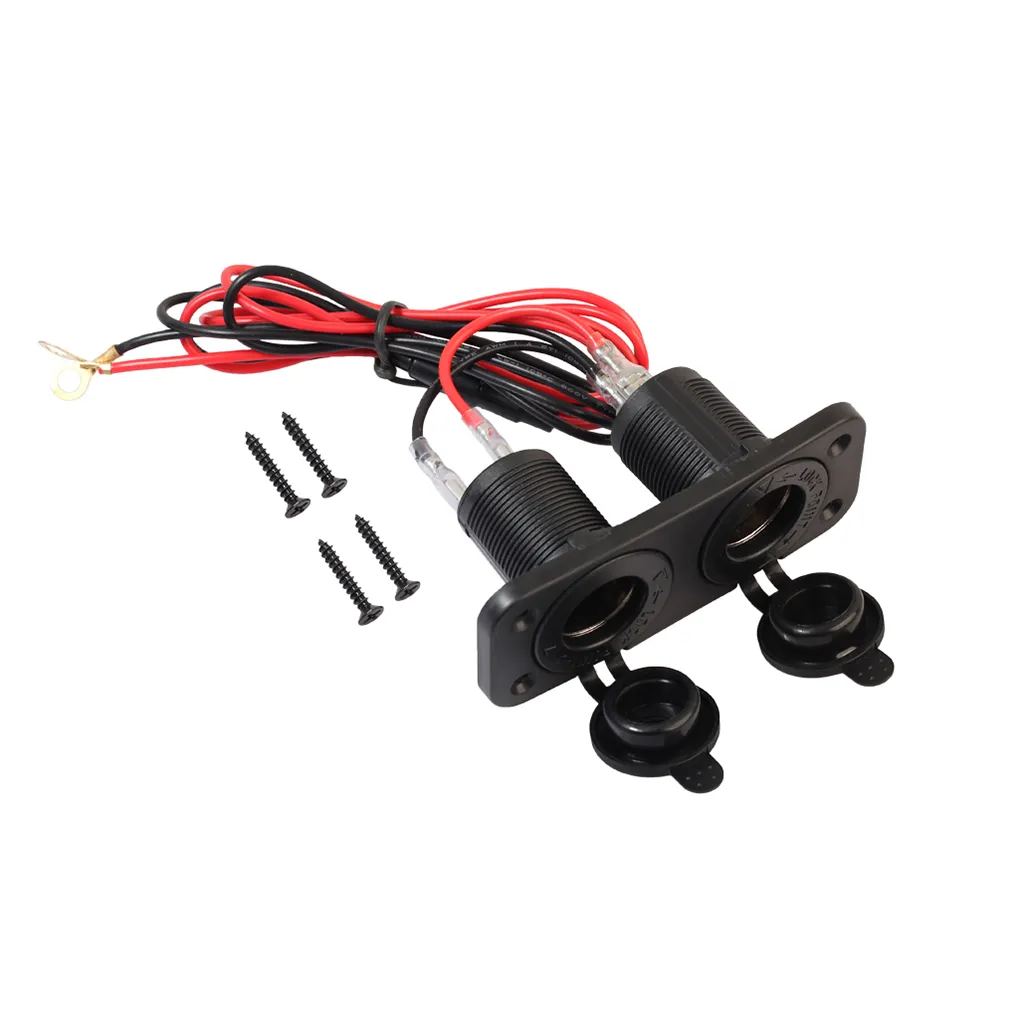 female 12v cigarette socket Waterproof 12V Cigarette Lighter Socket Panel 2... From Ddmyday, $18.09