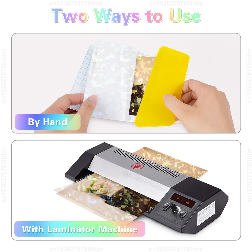 101 Feuilles De Plastification Autocollantes - Film Transparent Protecteur Pour Photos Et Documents