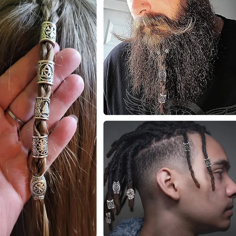 Viking severly hair beads