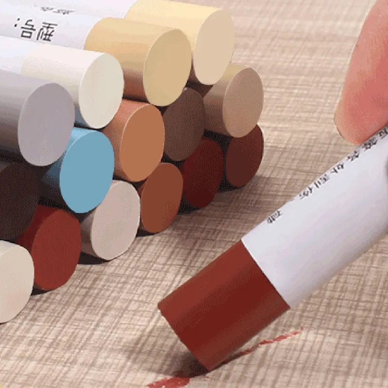 Furniture Paint Floor Repair Crayon – Wax Scratch Patch Pen For Wood Composite, White Maple Color, 2-Pack For Home & Office