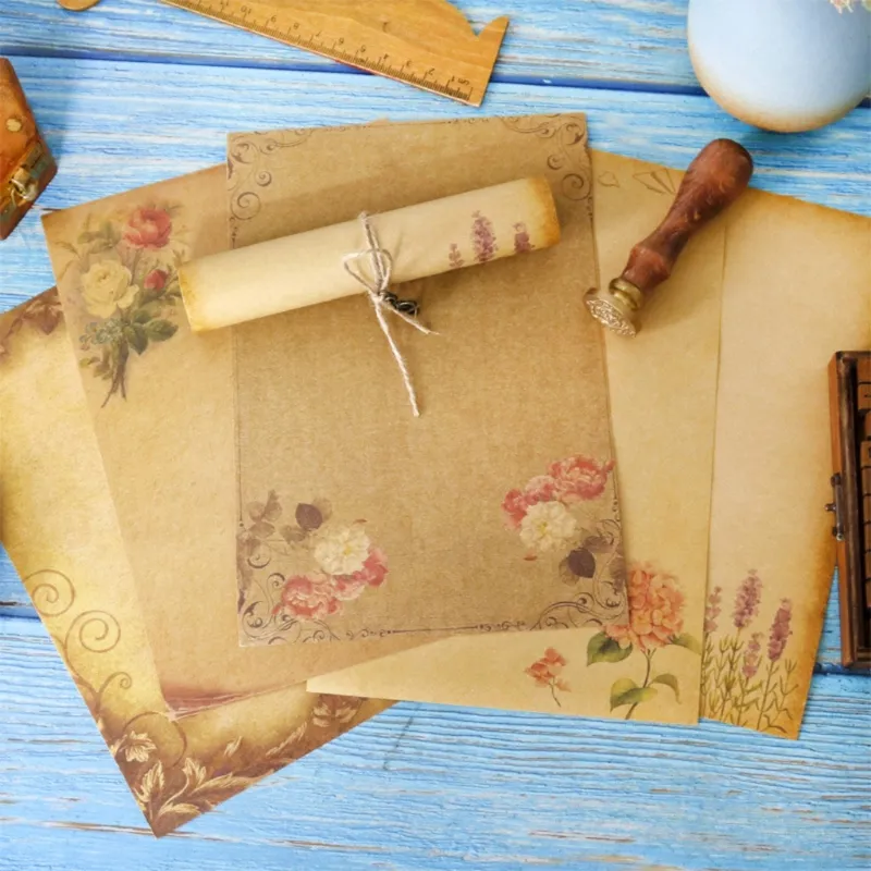 Vintage Floral Stationery Set - 48 Lined Writing Sheets & 24 Envelopes, 8.5x11 Inch Paper, 4.7x8.7 Inch Envelopes - View #6