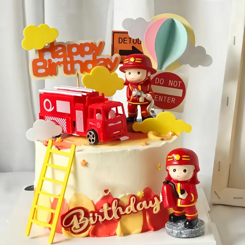 Fireman Wedding Cake Topper Fireman Birthday Cake Topper For Kids