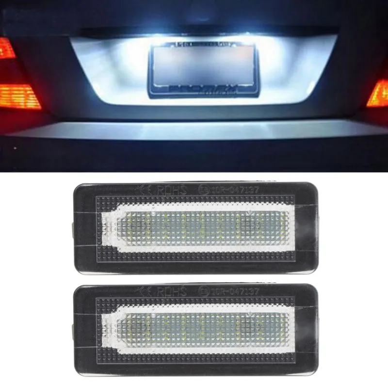 Save Big on Bulk License Plate Light Smart 450 Universal License Plate  Light: 2pcs/Set 18 LED Error Free Number Plate Lights For Coupe  Convertible,