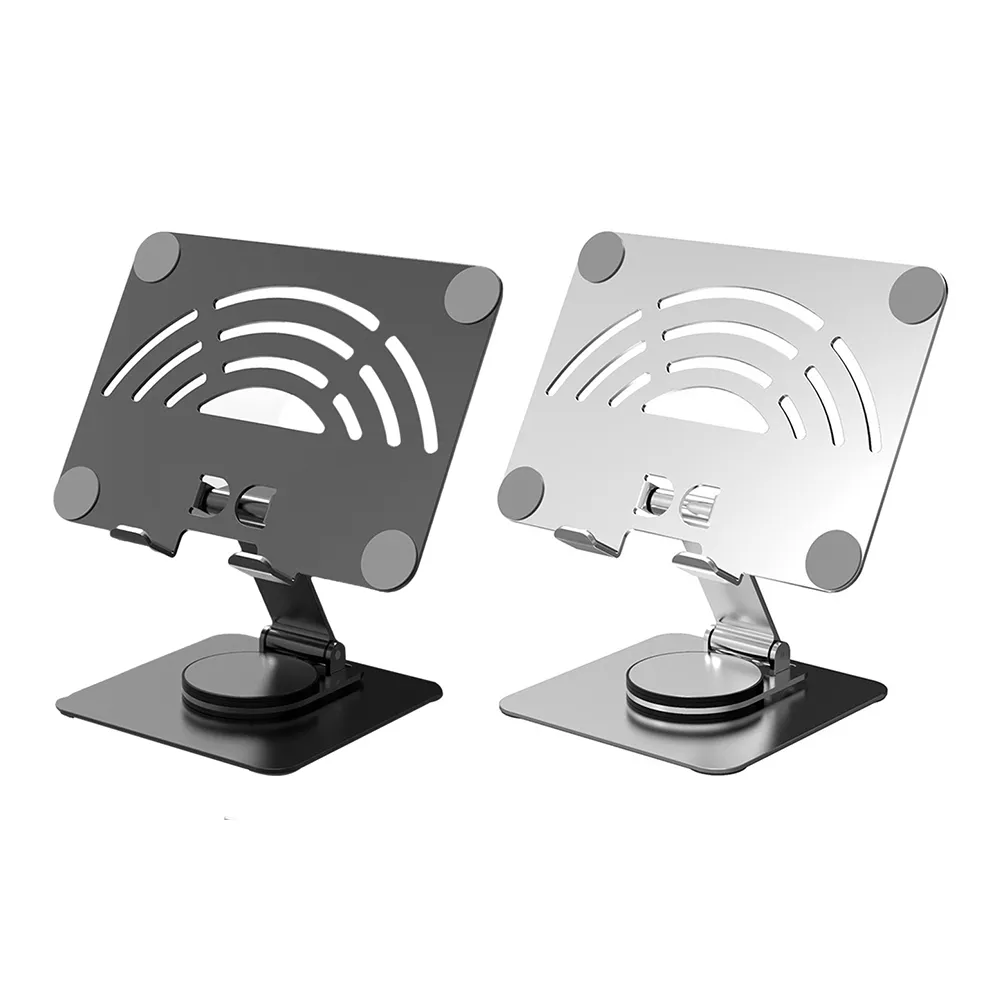 Foldable Aluminum Alloy tablet and stand with 360°...