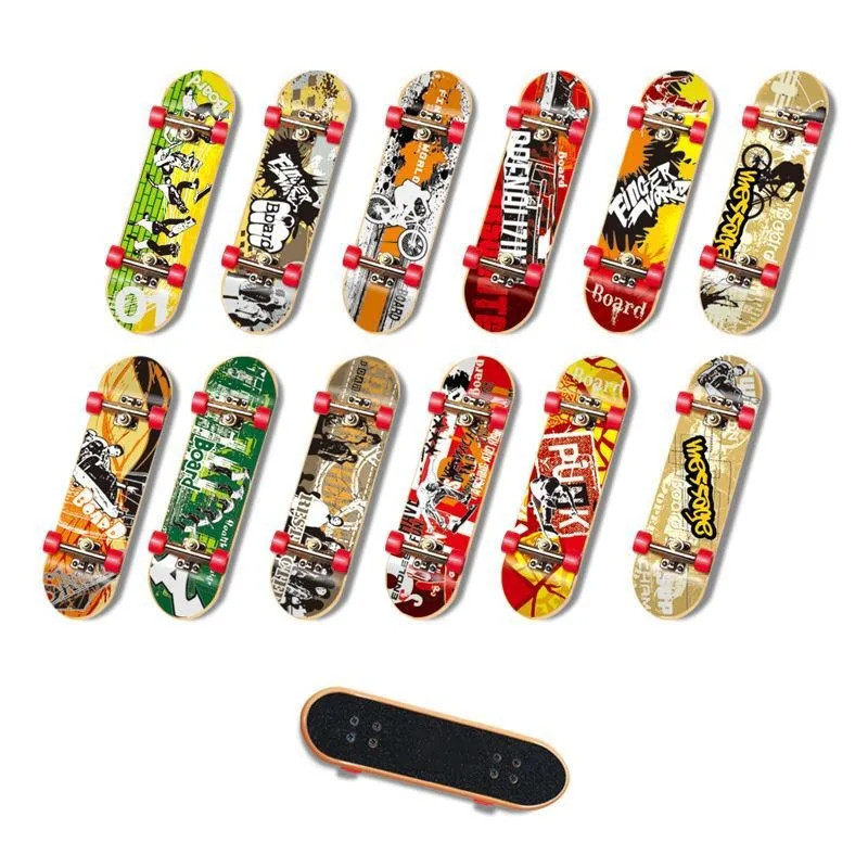 Mini Patinete Para Dedos De 2 Ruedas | Juguete De Entrenamiento Para Manos | Ideal Para Regalos De Cumpleaños Y Favores De Fiesta | Color Aleatorio