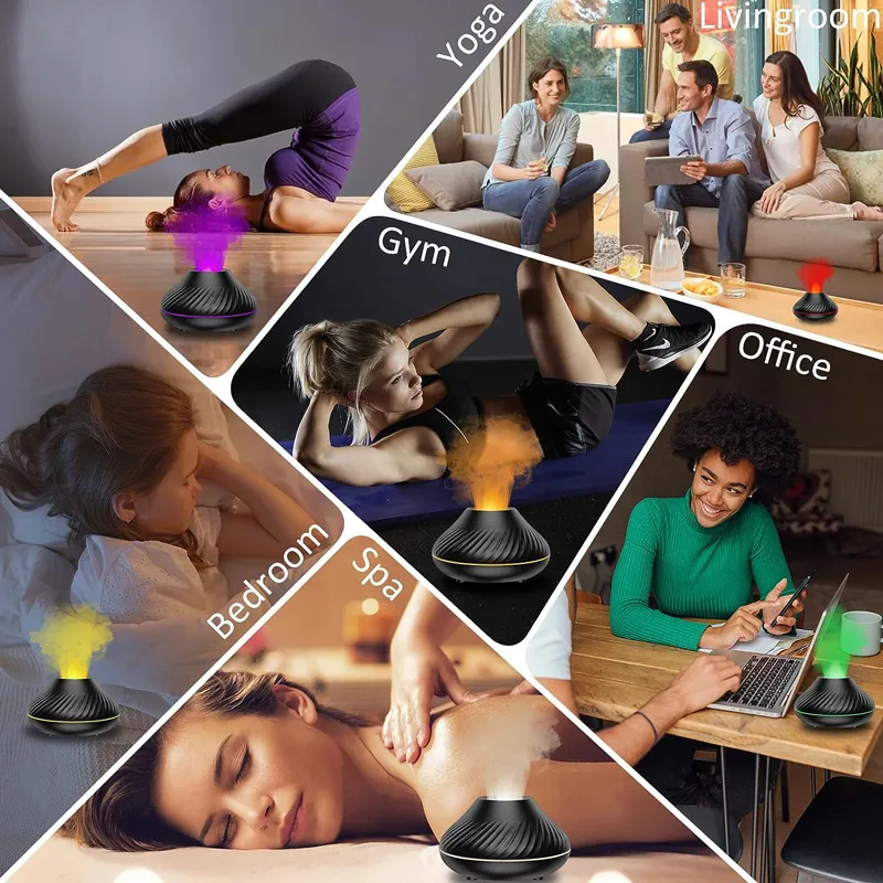 Volcano Ultrasonic Aromatherapy Diffuser: Mist Maker Humidifier for ...
