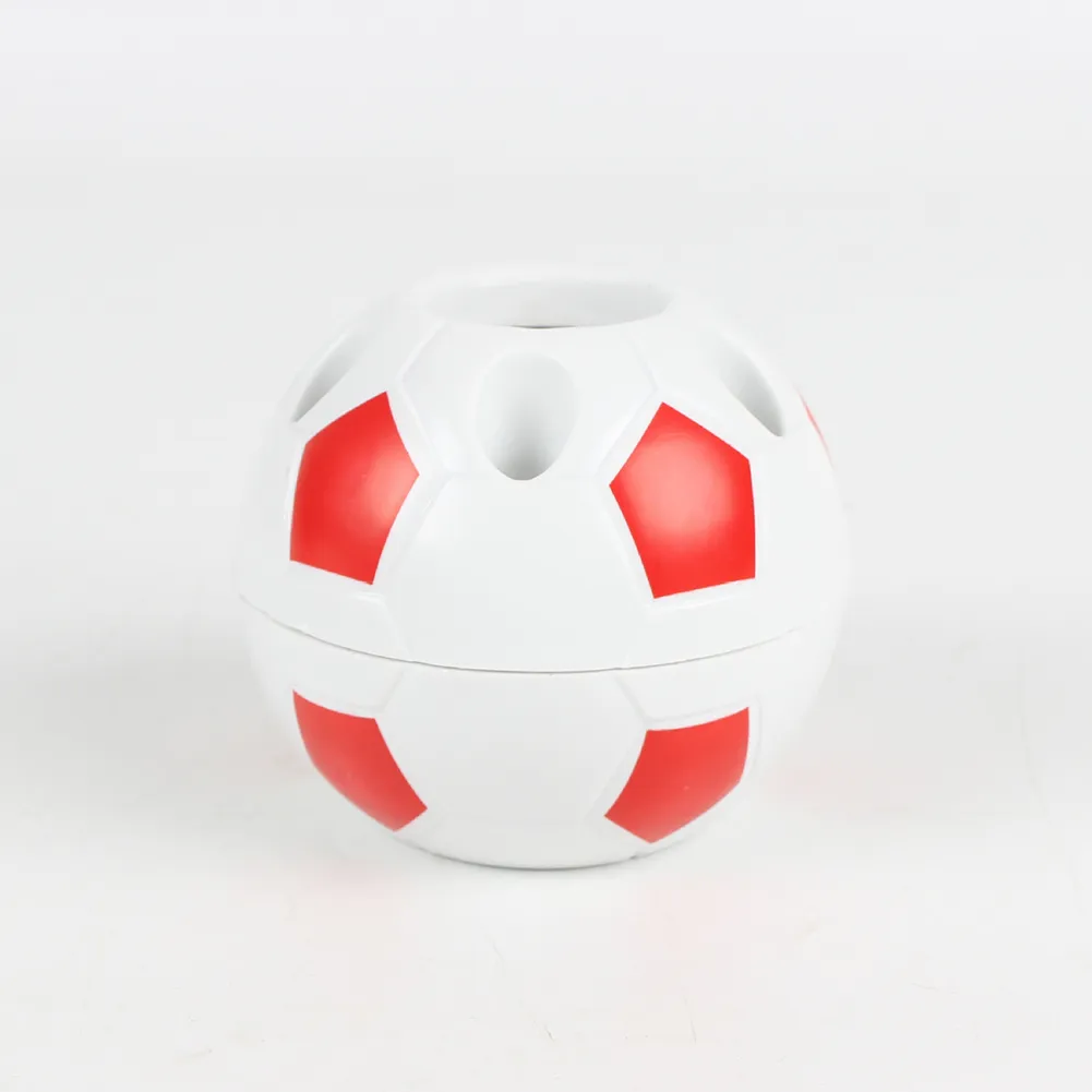 thumbnail image 2 of Soccer Football Pen Holder - Creative Desktop Organizer For Pens & School Supplies (Black) 2 of 12