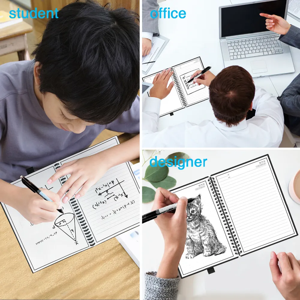 Erasable Notebook A5 Lined Notepad: Smart Reusable... From Ddmymaster ...