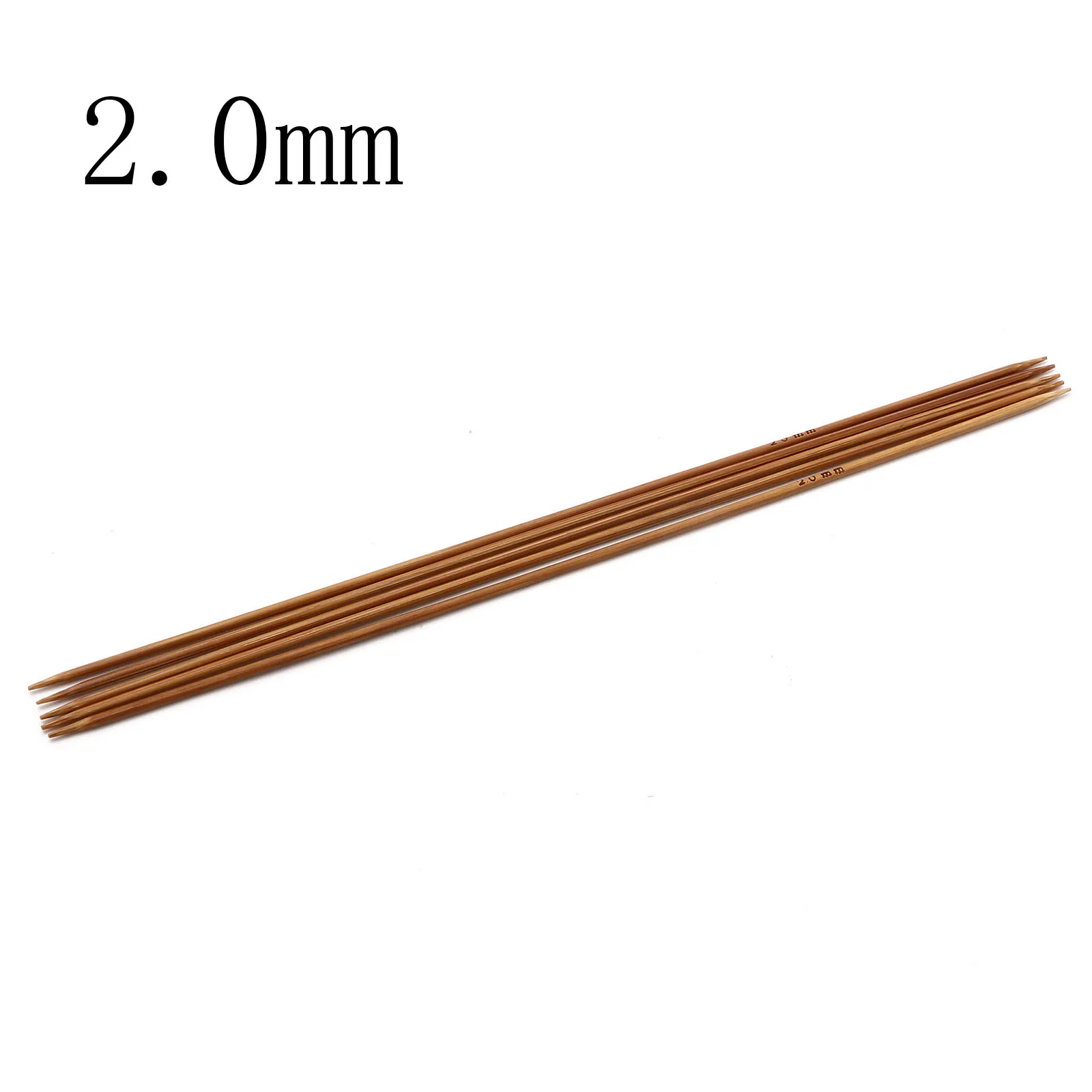 Double Pointed Knitting Needles Set | 15 Sizes From 2mm To 10mm, 20cm Length, DPN Set For Socks & Hats