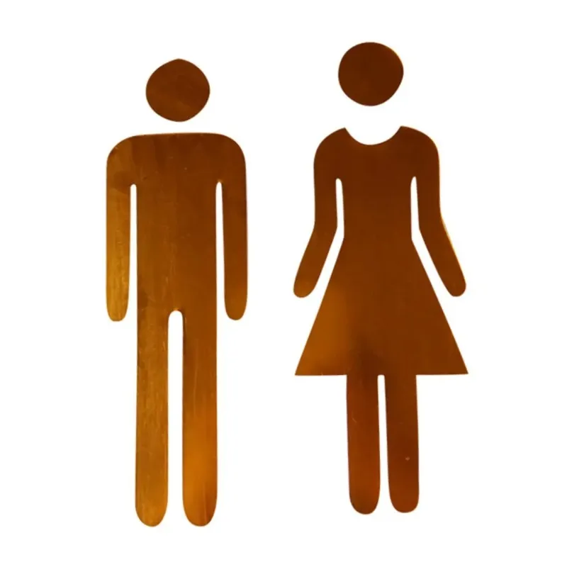 thumbnail image 2 of Bathroom Stickers For Door, Acrylic Adhesive Men And Women 2 of 14