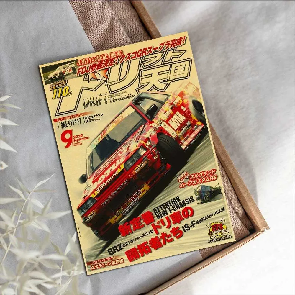 Car Poster JDM Retro 90s Racing Wall Art Japanese Car Culture Print For ...