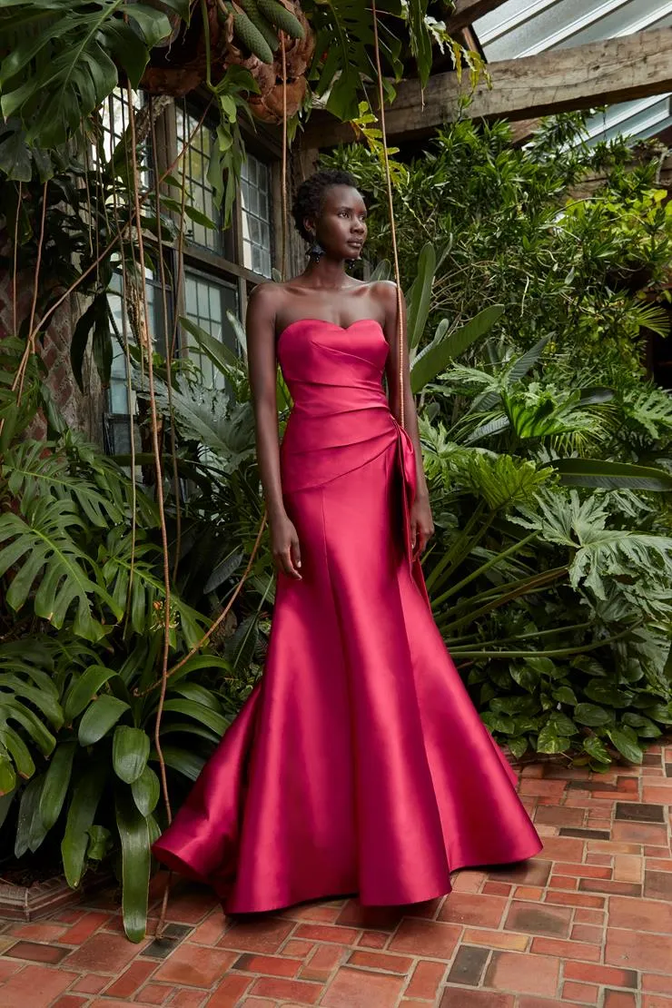 green emerald velvet dress Fuchsia