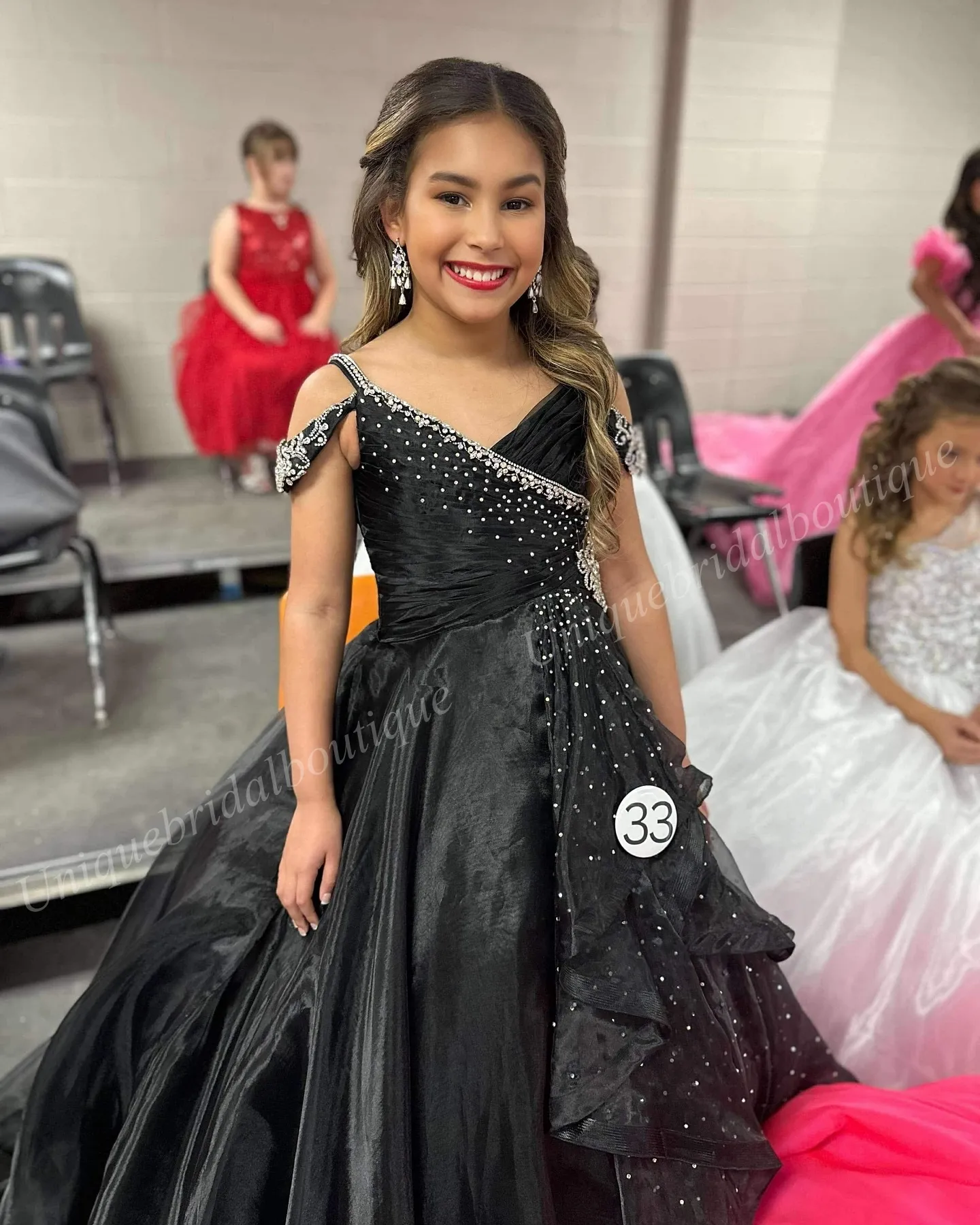 Girls Sequin Glitter Tulle Long Maxi Dress - Sleeveless Princess Party Gown For Wedding Birthday Pageant