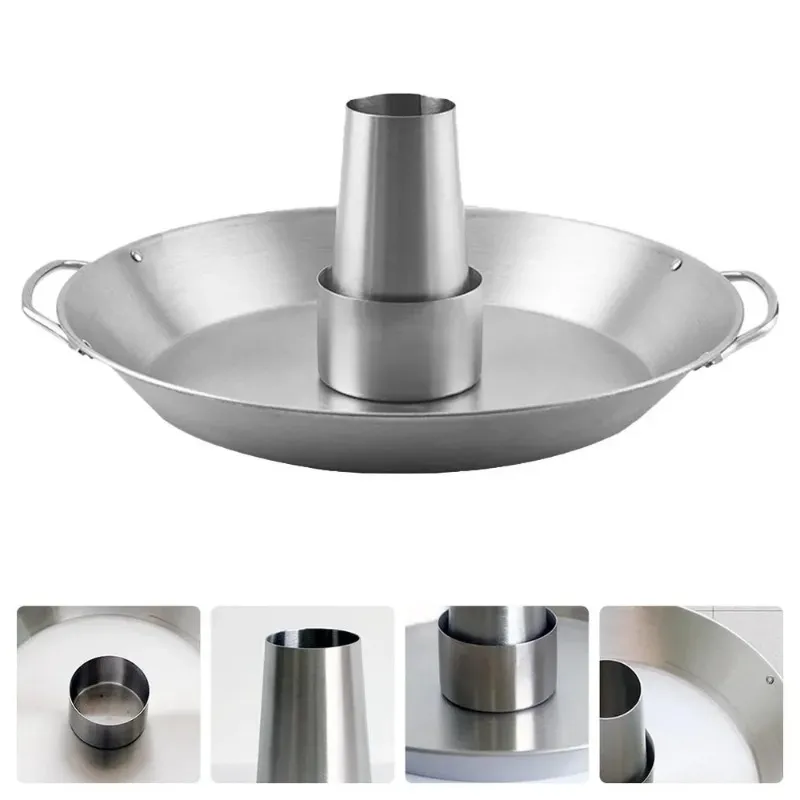 Edelstahl Hähnchen-Grillrost – Zerlegbarer Hühnerhalter Mit Auffangschale Für Grill & Backofen