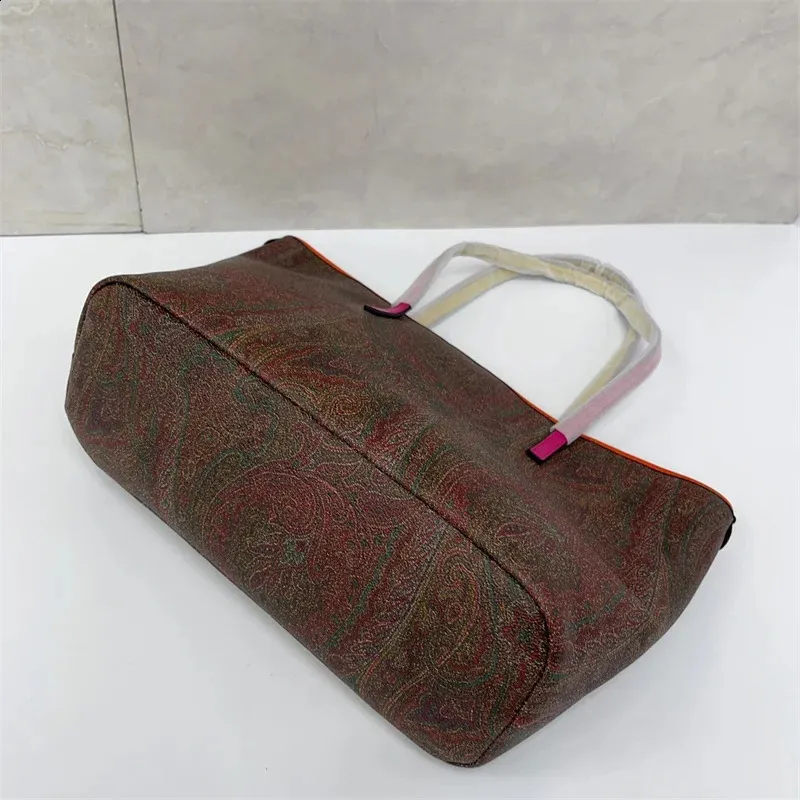 Etro Arnica Womens Paisley Jacquard Tote Large Capacity