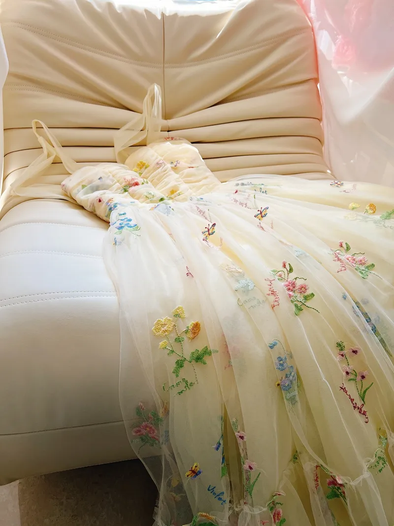 Spring Summer Multicolor Floral Embroidery Tulle... From Risabeira, $81.64 | DHgate.Com Spring Summer Multicolor Floral Embroidery Tulle... From Risabeira, $81.64 | DHgate.Com